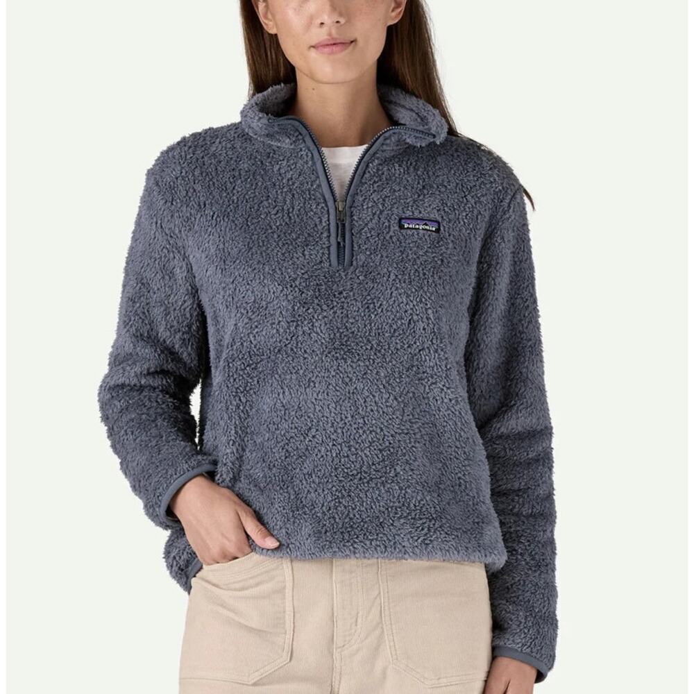 Patagonia Los Gatos 1/4-Zip Fleece Smolder Blue Gray Sz S N